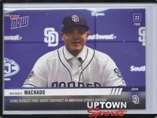 MANNY MACHADO - 2019 TOPPS NOW CARD ST-1 - SIGNS BIGGEST FREE AGENT CONTRACT