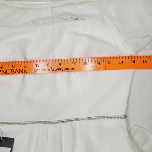 Ever Pretty Brautkleid Damen klein weiß Garten feminine Romantik Spitze schlicht - Bild 6 von 13