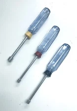 Shop-Tek 3 Piece SAE Nut Driver Set - 3/16", 1/4", 11/32"