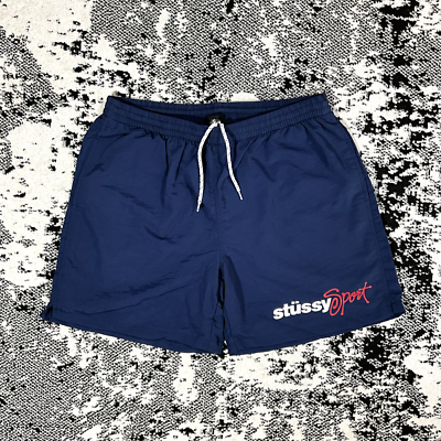 STUSSY SPORT SHORTS NAVY - 30 | eBay
