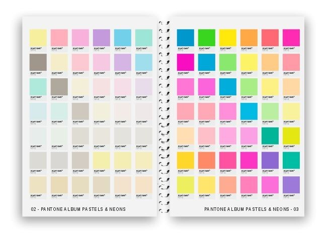 PANTONE ALBUM PASTELS/NEONS UNCOATED - cheapest specialised swatch