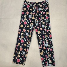 Talbots Women s Straight Leg Stretch Pants Floral Print Size 8 Multicolor
