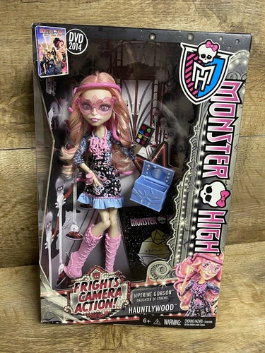 2014 Monster High VIPERINE GORGON Doll NRFB Frights Camera Action/Hauntlywood