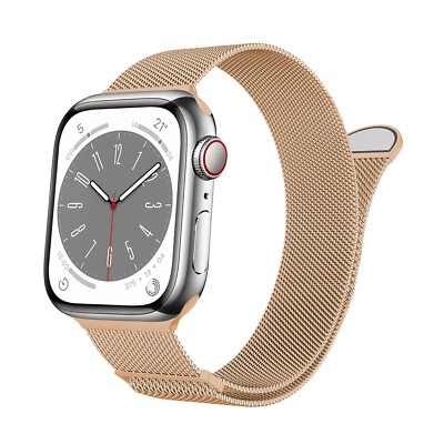Milanese Watch Band For Apple Watch Ultra 10 9 8 7 SE 6 5 4 iWatch Strap 38-49mm