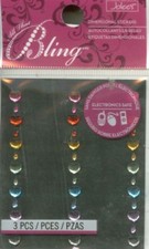 CRYSTAL Hearts Multi-color Bling Jewels Accents Jolee's Stickers Craft Phone