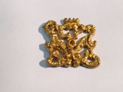 Wood Ship Model Fittings Parts Gilt metal Hull Decor 22mm x 23mm