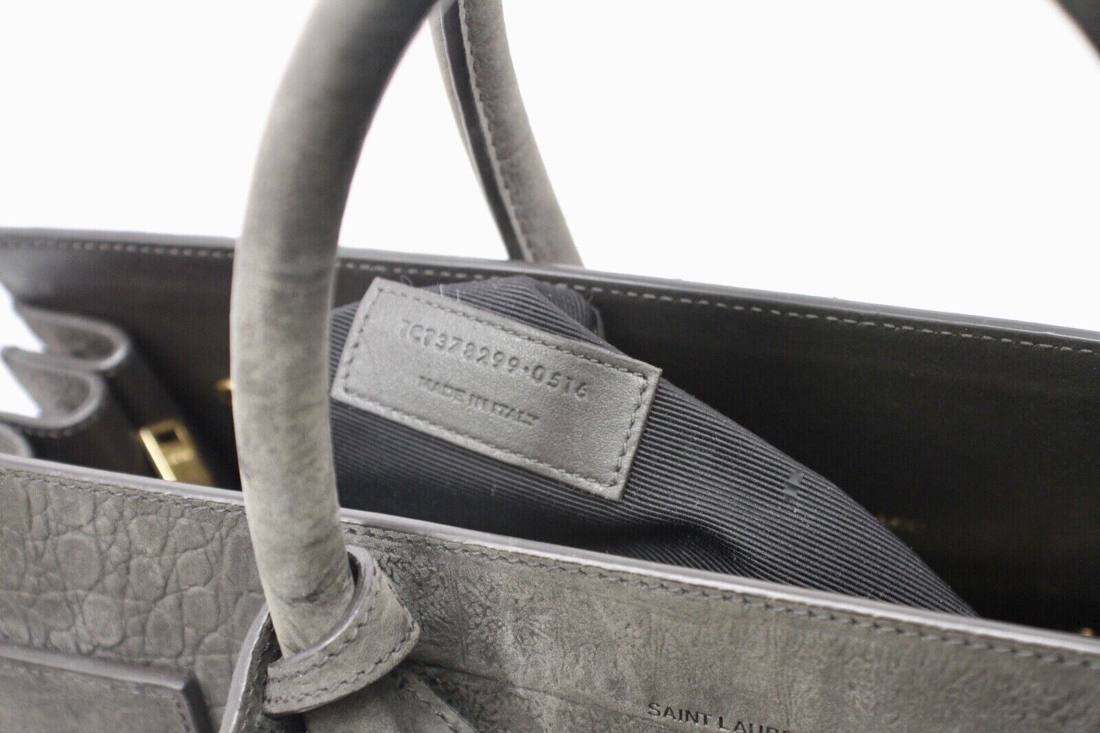 Borsa Saint Laurent De Lour quasi nuova coccodrillo imbusata nabuk piccola YSL