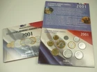 *** France Franc Circulated Coin Set 2001 BU Coin Set Before Euro Coin Set France