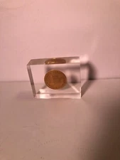 MCM Furniture Shelby Williams Coronet Industries 1969 acrylic paperweight