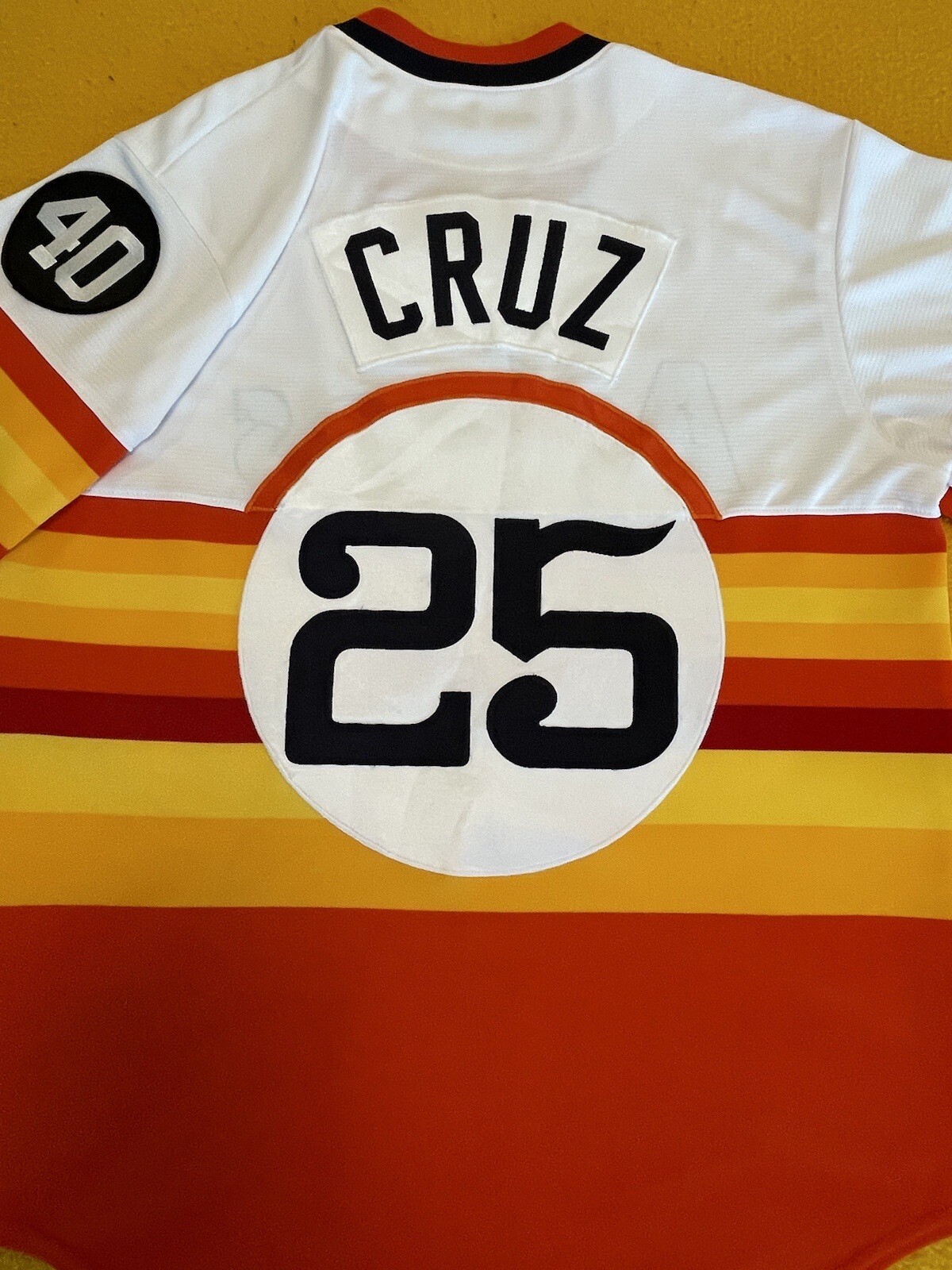 HOUSTON ASTROS Original 1975 ‘GUMBALL’ Tequila Sunrise Jersey MAJESTIC (Large) eBay