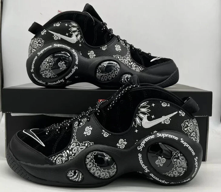 Supreme x Nike Zoom Air Flight 95 NOIR Taille 8,5