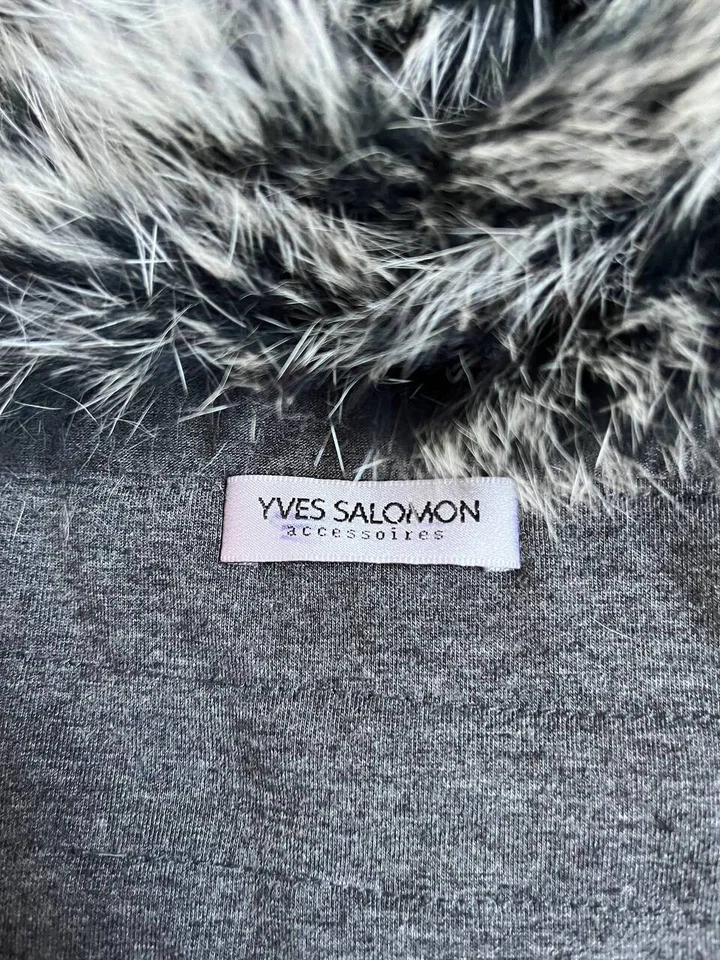 Chaleco Yves Salomon Accesorios Piel de Zorro Mujer Talla 40 Foto 3 de 4