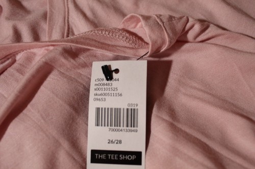 Lane Bryant Women's 26/28 Pink Tunic Tank Top V-neck Stretch Soft - NWT - - Picture 7 of 10