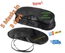 5 eye mask eyemask costume sleep double layer light  Blindfold soft USA seller A