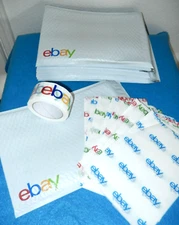 SHIP with STYLE!  Ebay Shipping 10 x 14 Bubble Mailers 10 pak/Tape/Tissue-21 pc