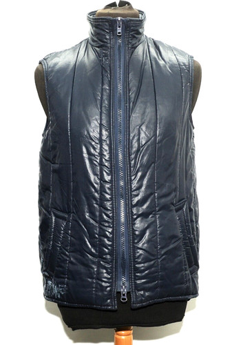 Barbour, VINTAGE MEN'S BARBOUR QUILTED WAISTCOAT SMALL BLUE 1980'S