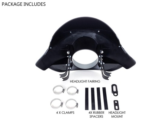 Sport Fairing Windshield Kit Short Screen for Harley-Davidson Dyna Models - Picture 3 of 8