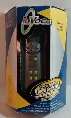 InVoca 3.0 (Voice activated 4 In 1 Universal Remote) Control / New In Box