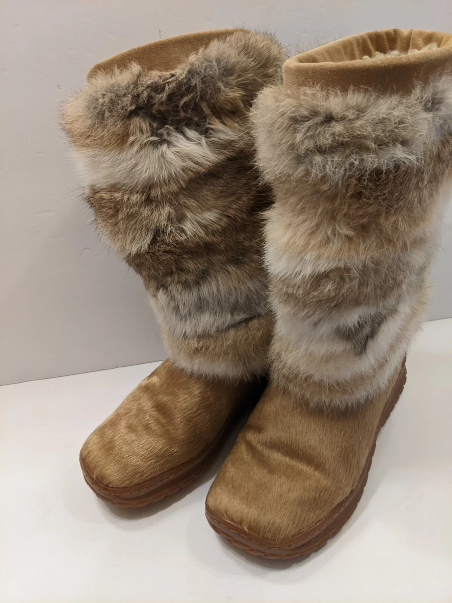 Rabbit skin boots sale