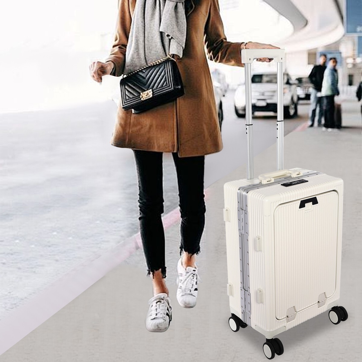 Modern Business Travel Luggage Set Trolley Suitcase Hardside