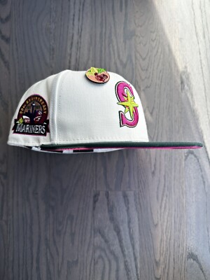 Exclusive New Era Seattle Mariners MLB club hat W pink UV 7  1/8 Two Tone