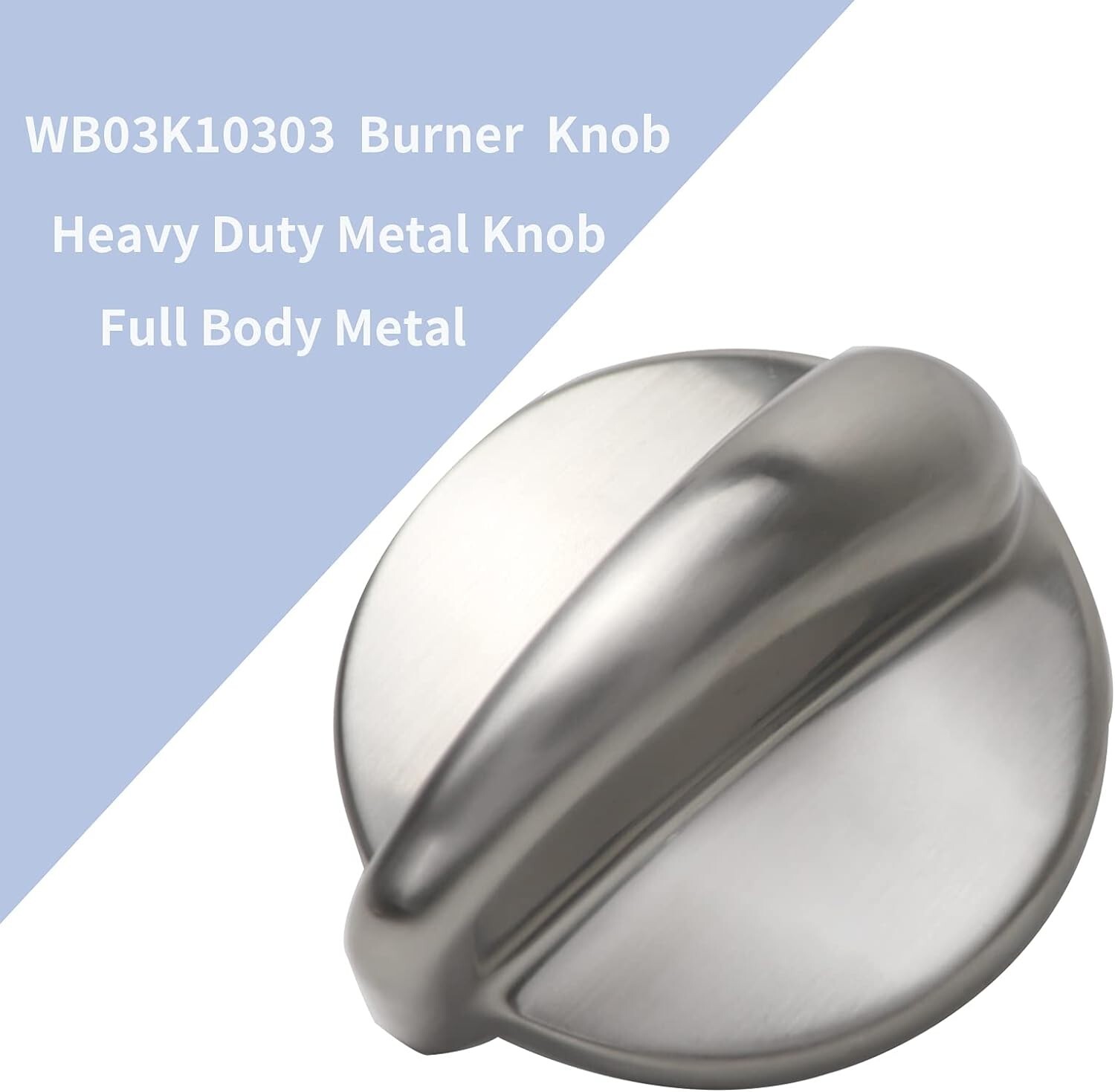 Stainless Steel 5 Pack Knob Set for GE & Hotpoint Ovens - Heavy Duty Design