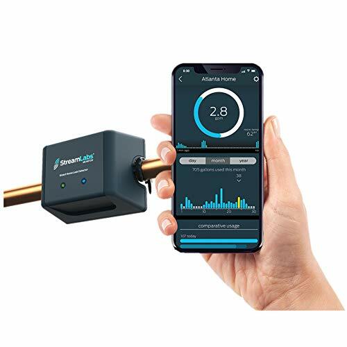 Streamlabs Smart Home Water Monitor With Wi-fi Monitors Usage and Leaks