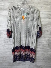 Collective Concepts Raya Shirt Dress Womens XSP Boho Geo Stitch Fix NWT