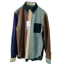 BEAMS Plus Crazy Shirt, Corduroy, Size M, Men's, Made in Japan, Unused, Tags Inc