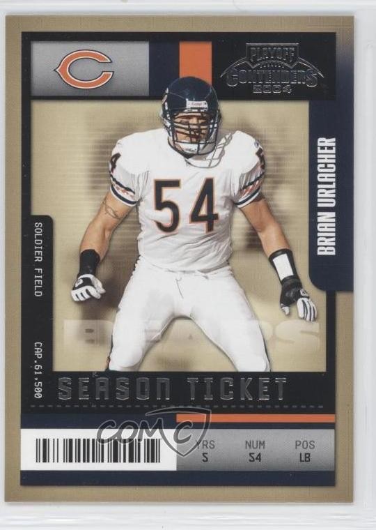 2004 Playoff Contenders Brian Urlacher #19 HOF 0a1