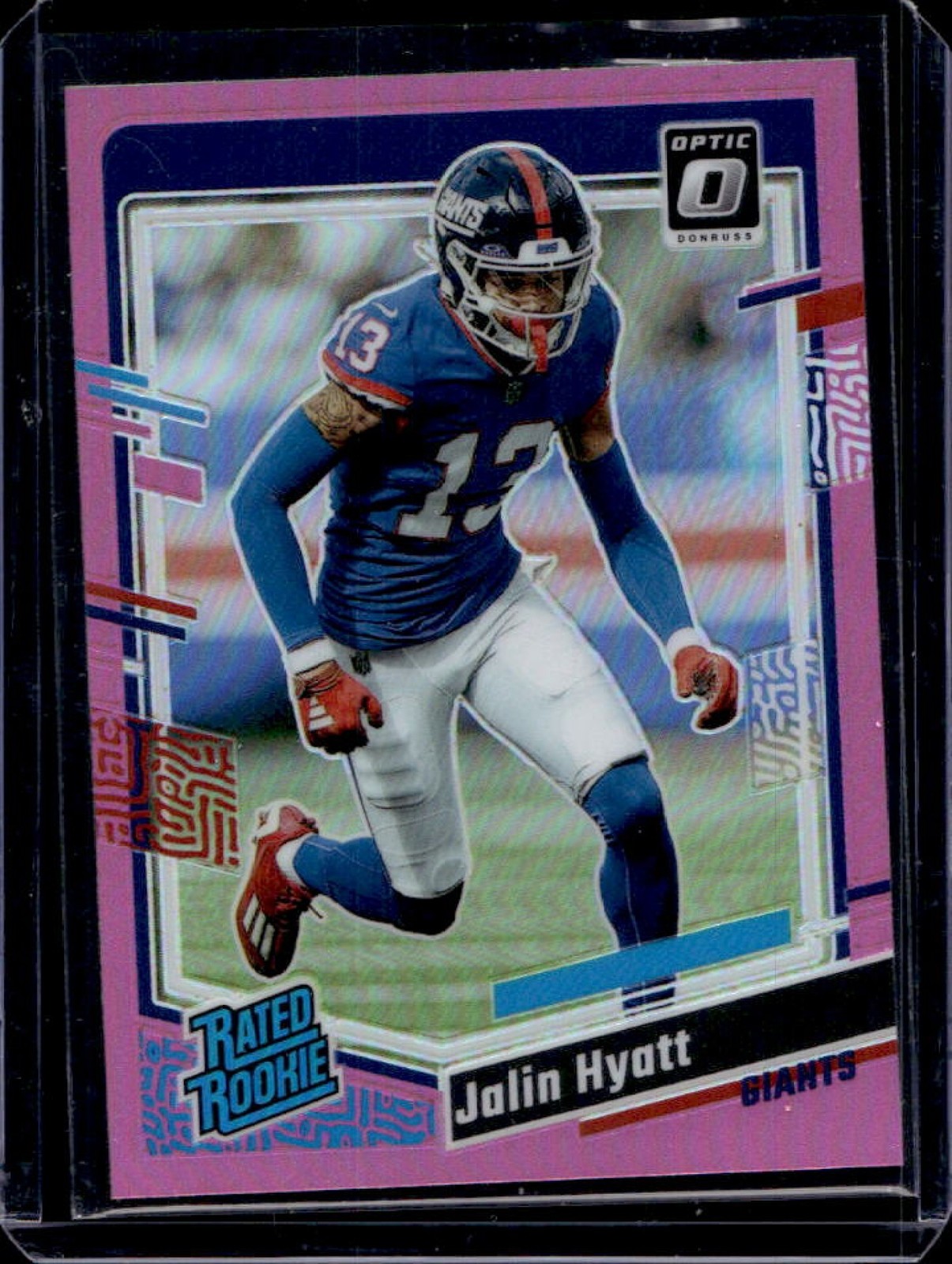 2023 Donruss Optic Jalin Hyatt Pink Prizm Rated Rookie #279 Giants