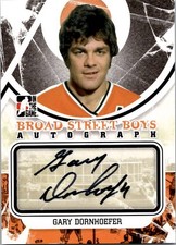 2011-12 ITG Black GARY DORNHOEFER Broad Street Boys Flyers AUTO Insert