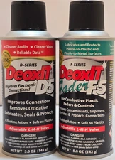 Caig DeoxIT® D5S & F5S Cans 142g 5% solution spray w/LMH valve
