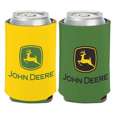 JOHN DEERE GREEN & YELLOW 2 SIDED DESIGN CAN HOLDER NEW WINCRAFT