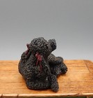 Vintage OOAK Hand Painted Poodle Dog Artisan Dollhouse Miniature 1:12 — photo 4