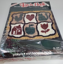 McNeill Latch Hook Kit 7535 Six Stencils 18" x 24" Wall hanging/rug