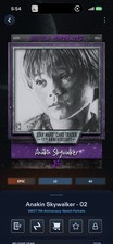 Star Wars Card Trader 2026 11th Anniversary Sketch Anakin Skywalker 02 Purple