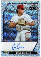 Gabe Gaeckle 2026 Leaf Metal Silver Shimmer AUTO 10/10