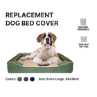 REPLACEMENT COVER FOR SEALY DOG BED EXTRA-LARGE, 48 X 38 X 8, FREE SHIPPING