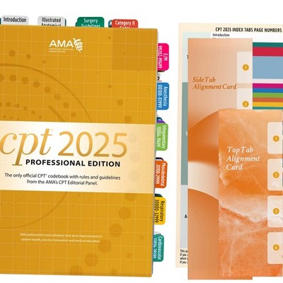 CPT 2025 Code Book Index Tabs - for AMA Version CPT 2025 Professional Edition