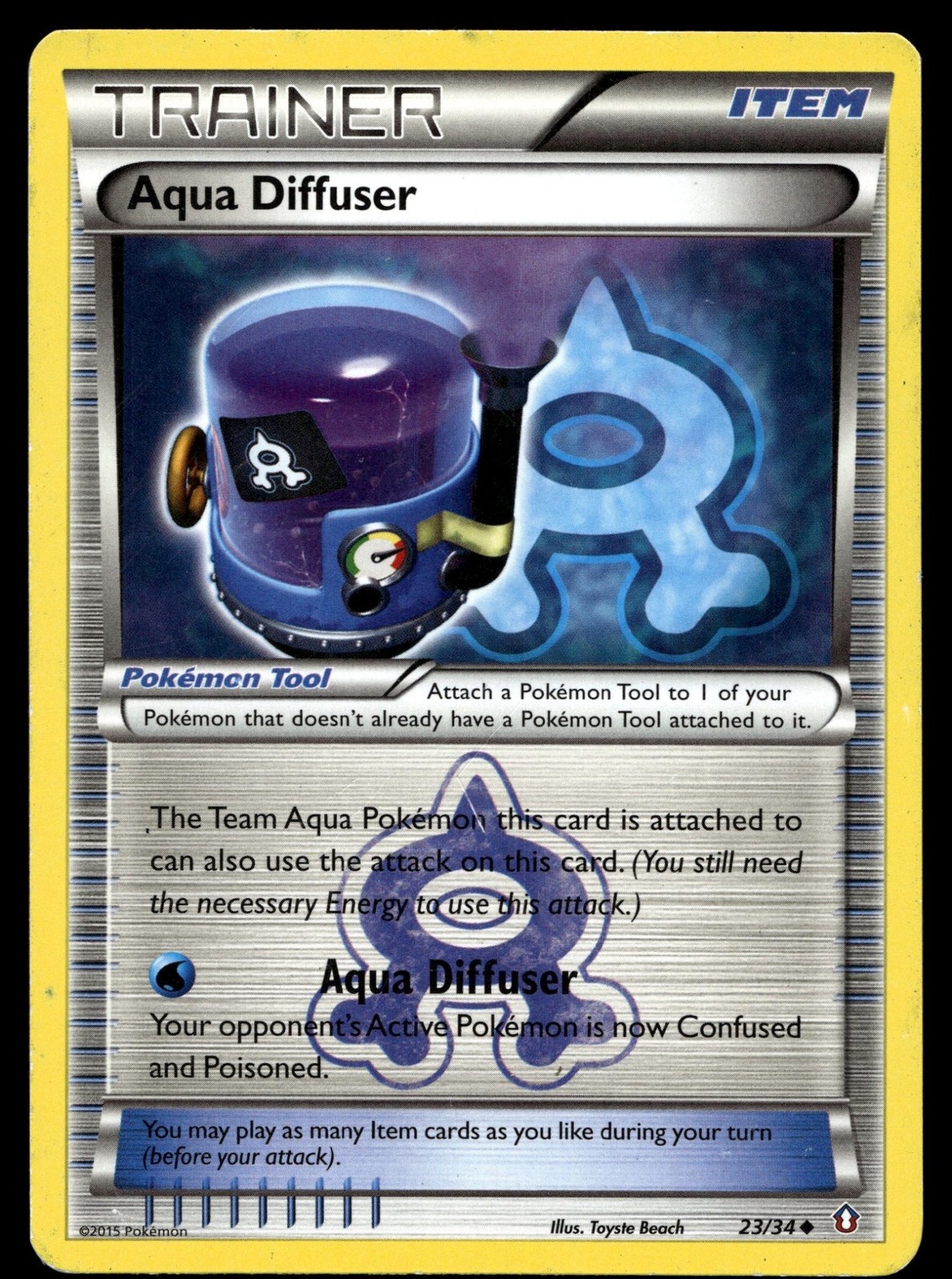 Aqua Diffuser 23/34 Double Crisis Pokemon Card