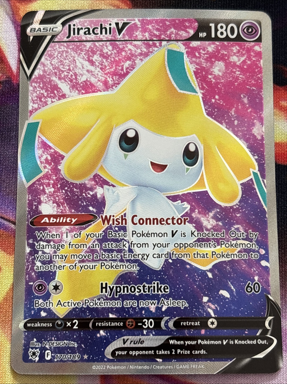 Pokemon Jirachi v Full Art 170/189 Astral Radiance (NM)