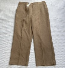 Alfred Dunner Pants 18W Proportioned Short NWT El Dorado Saddle Tan Brushed