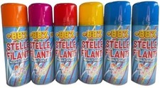 6x stelle filanti spray bombolette spray colore per carnevale bambini