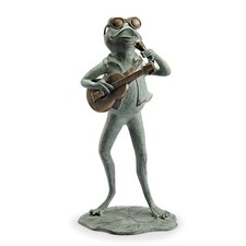 SPI Rock Star Frog Garden Sculptur