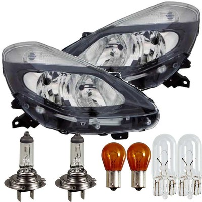 Headlight set for Renault Clio III 3 R year 09 ->> Valeo black 1368358