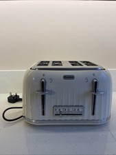 Breville 4 Slice Toaster White/Cream Glossy Finish Chrome Details Retro Design