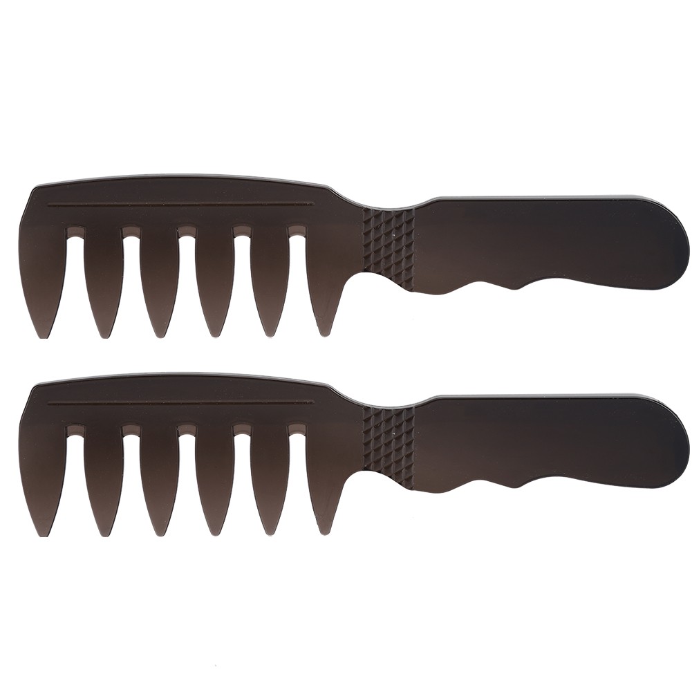 NEW 2pcs Professional Men Comb Wide Teeth Men Oil Head Hairdressing Tool