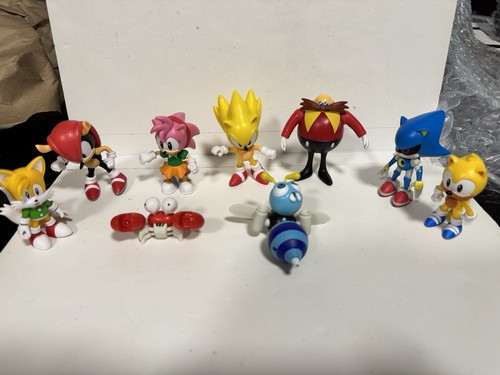 Sonic The Hedgehog Action Figures - Lot Of 9 - Afbeelding 1 van 5