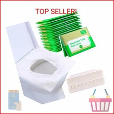 YGDZ Toilet Seat Covers Disposable, 110pcs Flushable Travel Disposable Toilet Se